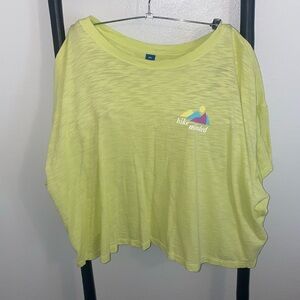 Hike minded crop tshirt